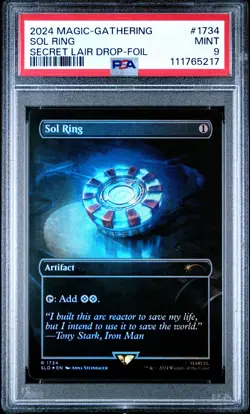 2024 MTG SECRET LAIR DROP FOIL #1734 SOL RING PSA 9 - Image 1