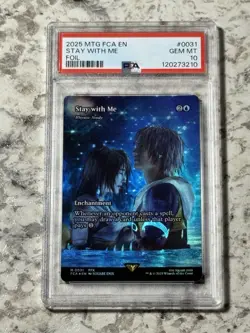 Stay with Me (Rhystic Study) FOIL 0031 PSA 10 GEM MINT (MTG Final Fantasy 2025) - Image 1