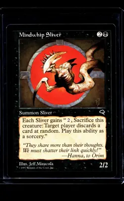 1997 MTG Magic The Gathering TMP Tempest Vintage #145 Mindwhip Sliver - Image 1