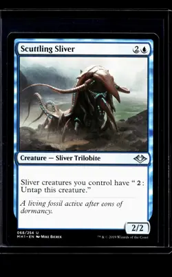 2019 MTG Magic The Gathering MH1 Modern Horizons #68 Scuttling Sliver - Image 1