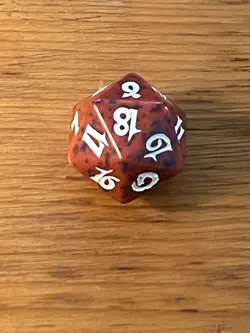 MTG - Magic the Gathering - 2002 Torment - Spindown D20 Dice Die - Red - Image 3