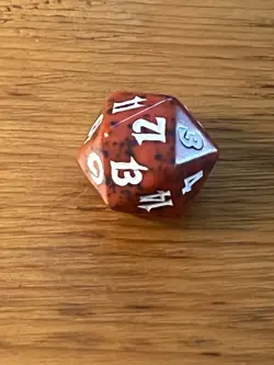 MTG - Magic the Gathering - 2002 Torment - Spindown D20 Dice Die - Red - Image 4