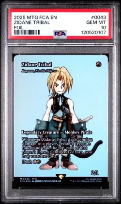 2025 MTG FCA - Zidane Tribal Foil PSA 10 -Magic the Gathering Final Fantasy Pop1 - Image 1