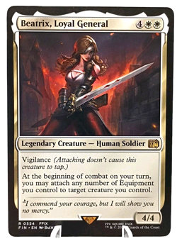 Beatrix, Loyal General 0554 FFIX- Final Fantasy MTG- Reg Rare-Magic 2025 NM - Image 3