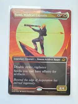 1x Sami, Wildcat Captain, Borderless Art Foil, Edge of Eternities, Magic MTG NM - Image 1