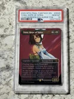 Yuna, Hope of Spira SURGE FOIL 549 PSA 10 GEM MINT (MTG Final Fantasy 2025) - Image 1
