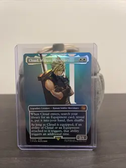 MTG x Final Fantasy: Cloud, Midgar Mercenary Borderless Foil FIN 375 Mythic - Image 1