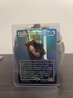 MTG x Final Fantasy: Cloud, Midgar Mercenary Borderless Foil FIN 375 Mythic - Image 2