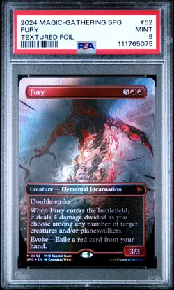2024 MTG MODERN HORIZONS 3 SPECIAL GUESTS TEXTURED FOIL #52 FURY PSA 9 - Image 1