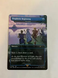 MTG Final Fantasy Prophetic Beginning Preordain 0039 Extended Art Promo - Image 1