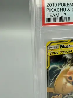 Pokemon Pikachu & Zekrom GX 33/181 Full Art Holo Tag Team Sun & Moon PSA Mint 9 - Image 2