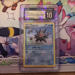 CGC PRISTINE 10 Starmie 005/032 Holo Pokemon Japanese TCG Classic 2023 - Image 1