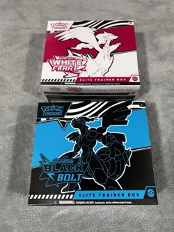 Pokemon Black Bolt and White Flare Elite Trainer Box ETB Set of 2 - Sealed - Image 1