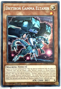 YuGiOh! - Drytron Gamma Eltanin - GEIM-EN026 - 1st Edition - Rare - Image 1
