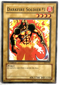 YuGiOh! - Darkfire Soldier - SDJ-010 - 1st Edition - Common - Image 1