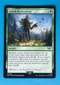 Mtg Lord Of The Rings Entish Restoration Regular - Image 1