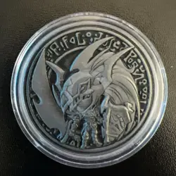YuGiOh Chibi Black Luster Soldier YCS Pre-Registration Silver Coin Official YGO - Image 1