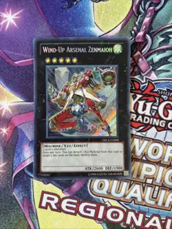 (YBL) Wind-Up Arsenal Zenmaioh Secret Rare ORCS-EN098 Unlimited Yugioh LP - Image 1
