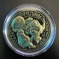 YuGiOh Official WCQ 2025 Pre-Reg Gold Coin | Ojama Trio | Konami - Image 1