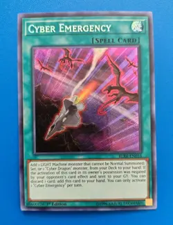 Near Mint Yugioh Cyber Emergency BLRR-EN016 1st Edition Secret Rare - Image 1