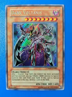 Lightly Played Yugioh Dark Voltanis CRMS-EN081 Secret Rare Unlimited Edition - Image 1