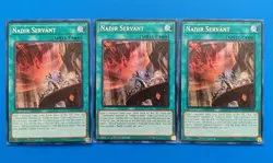 x3 Playset Near Mint Yugioh Nadir Servant RA01-EN062 Secret Rare 1st Edition - Image 1