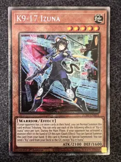 Yugioh K9-17 Izuna JUSH-EN031 Starlight Rare 1st Edition NM - Image 1