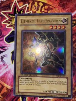 Yugioh Elemental Hero Sparkman YSD-ENS01 Ultra Rare Limited Edition NM - Image 1