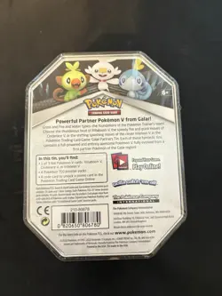 Pokemon Trading Card Game TCG - Galar Partners Collectors Tin - Cinderace V New 820650806780 - Image 4