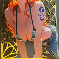 Goddess Story Gold METAL Card - Maiden Party Serial Number #100/100! Nami Anime - Image 3