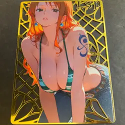 Goddess Story Gold METAL Card - Maiden Party Serial Number #100/100! Nami Anime - Image 4