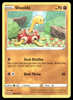 2020 Vivid Voltage Set Pokemon Card 085 Shuckle NM - Image 1