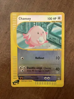 Chansey 69/147 Set Aquapolis 2002 Reverse Holo E-Series Pokemon Card TCG - Image 1