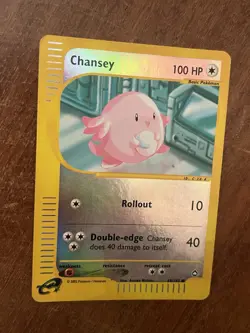 Chansey 69/147 Set Aquapolis 2002 Reverse Holo E-Series Pokemon Card TCG - Image 3