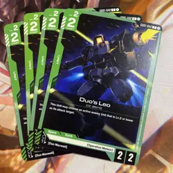 Gundam Card Game Duo’s Leo GD01-042 C Playset Of 4 Newtype Rising - Image 1