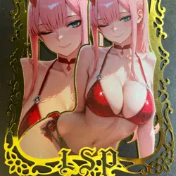 Goddess Story Gold METAL Card - Maiden Party Serial Number #021/100 - Zero Two 2 - Image 3