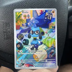 Pokemon TCG Riolu Holo Rare Card 215/198 Scarlet & Violet Base Pack - Image 4