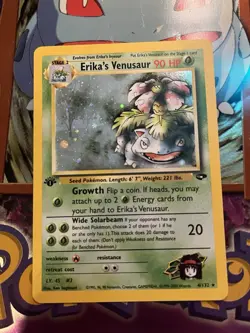 Pokemon TCG Erika's Venusaur Gym Challenge Holo Card 4/132 1st Edition Rare - Image 2