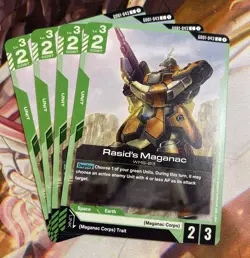 Gundam Card Game Rasid’s Maganac GD01-043 C Playset Of 4 Newtype Rising - Image 1