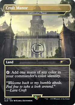 Croft Manor | Command Tower (Secret Lair) PROMO HEAVILY PLD Rare CARD ABUGames - Image 1