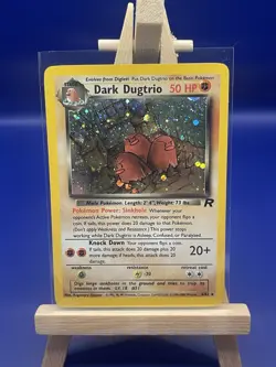 Pokemon TCG Dark Dugtrio Team Rocket Holo Card 6/82 MP - Image 1