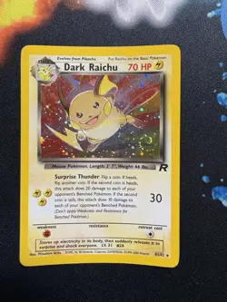 Pokemon Card Dark Raichu 83/82 Team Rocket Very Good Condition - Image 1