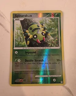 Spinarak 103/123 Mysterious Treasures Reverse Holo - LP/NM - Pokemon Card - Image 1