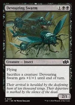 (x4) Devouring Swarm 0421 Play Set Common Foundations Jumpstart MTG Near Mint - Image 1