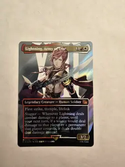 Lightning Army Of One (Borderless) (Surge Foil) - FINAL FANTASY MTG 0545 - Image 1
