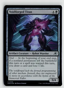 MTG Edge Of Eternities Voidforged Titan Foil x1 NM - Image 1