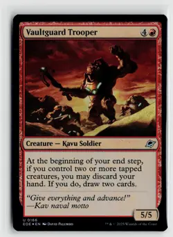 MTG Edge Of Eternities Vaultguard Trooper Foil x1 NM - Image 1