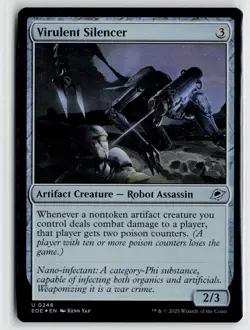 MTG Edge Of Eternities Virulent Silencer Foil x1 NM - Image 1