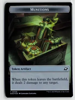 MTG Edge Of Eternities Munitions // Robot Token Foil x1 NM - Image 1