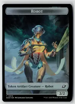 MTG Edge Of Eternities Munitions // Robot Token Foil x1 NM - Image 2